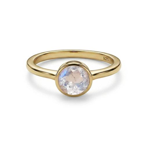 Rainbow moonstone solitaire - moonstone,