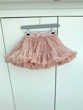 Girls Angel’s Face Pixie Full Tutu Skirt Blush Pink Champagne Size 6-7 Years 6 