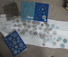 Clearout. Large Selection Of Foiled Acetate Snowflakes. Die Cut.