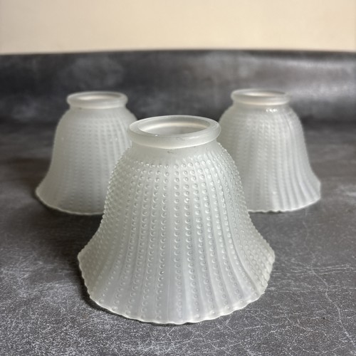 Frosted hobnail bead rimmed - frosted,