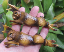 Cuckoo Clock Rabbits old hand