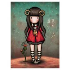 Santoro Gorjuss Collection Greetings Card - Aries - The Red Coat - NEW -FREE P&P