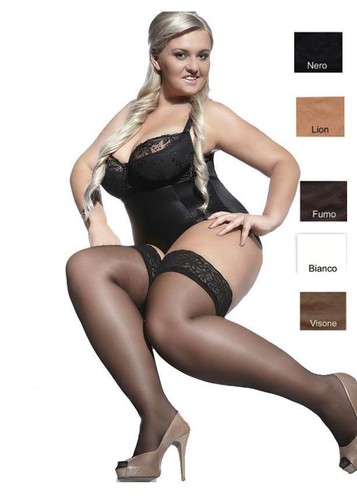 Plus size hold ups - size,