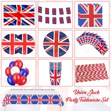 Union Jack Paper Cups Plates