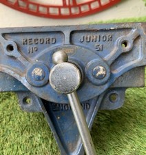 Vintage Record Junior No 51 Made In England Bench Vice CL362