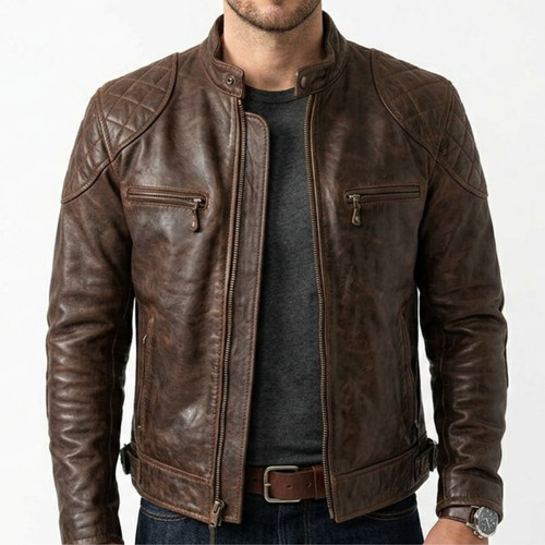 Men vintage brown - men's,