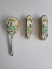 Vintage enamel mirror and