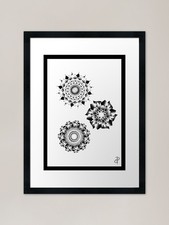 Mandala Tattoo Framed Art