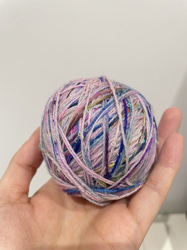 Hand dyed sequin wool - sequin, yarn