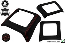 RED STITCH LEATHER SHIFT