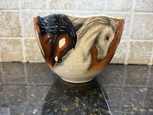 Vtg rare horse bowl - rare,