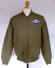 LAMBRETTA MA1 MOD TARGET BOMBER JACKET MENS MEDIUM QUILTED GOOD AUTHENTIC 
