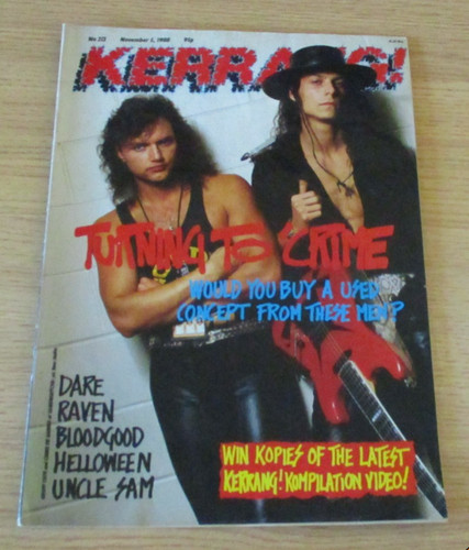 Vintage kerrang magazine 212 - kerrang!, #212