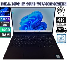 Dell XPS 13 9360 | Touchscreen | i7 7500U | 16GB RAM | 512GB NVMe | Win11 Home
