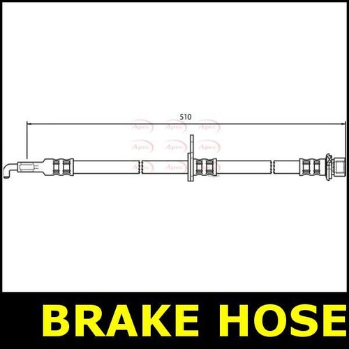 Brake hose front right - hose, for