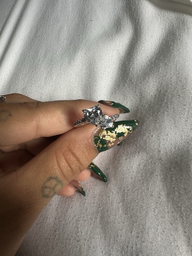 Pandora double heart - double, sparkling