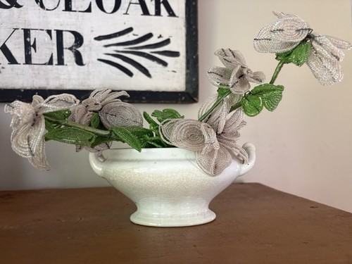 Atq small white ironstone - small,