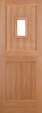 HARDWOOD STABLE STRAIGHT TOP UNGLAZED 1L M&T EXTERNAL DOOR