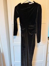 Zara size black velvet - black, long
