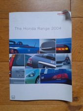 Honda Range Car Brochure - March 2004 Civic Type-R, NSX, Accord, CRV, Legend Etc