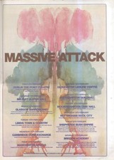 BABK1 ADVERT 15X11 MASSIVE ATTACK CONCERT DATES