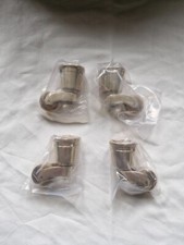 4x Round Socket Castors Solid