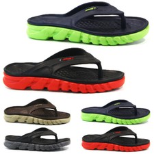 MENS SUMMER FLIP FLOPS SLIDERS DESIGNER BEACH MULES POOL SLIP ON SANDALS SHOES