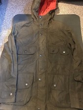 H&M green waxed jacket Mauritz Archive Collection In British Millerain Fabric