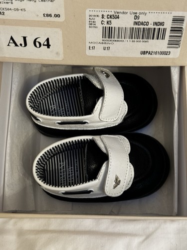 Armani baby boys navy - , leather