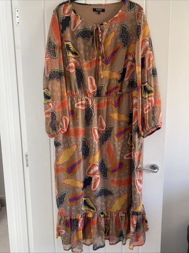 Leaf print midi dress - from, the