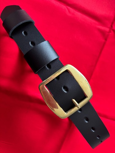 Santa belt real leather - santa, solid
