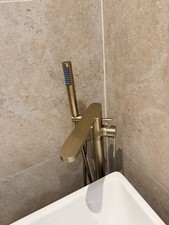 Brush Gold Freestanding Tap