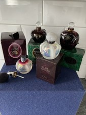Collection Of Dior Poison Empty Bottles With Stoppers And Pure Poison All Boxes