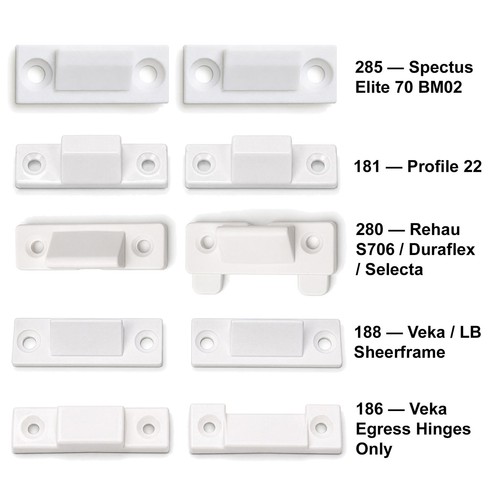 White upvc locking wedge - upvc,