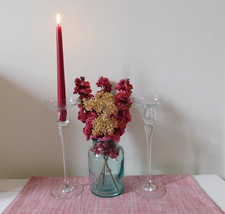 Pretty Pair 10" Tall Glass