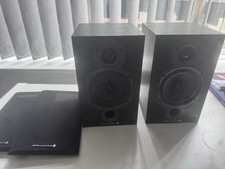 Whatfedale Diamond 9 Bookshelf Speakers Black Pair Excellent Condition No Box