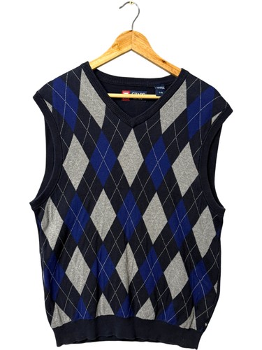 Chaps argyle sweater vest - argyle,