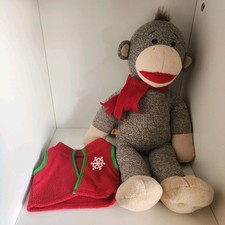 Build-A-Bear Sock Monkey - Plush Toy - Adorable customisable Monkey Friend!