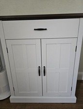 White side cabinet shabby chic - side,
