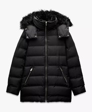 Zara Women Semi Long Hooded