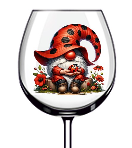 12x colorful garden ladybug - 12x,