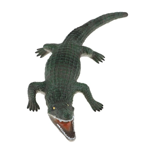 Large plastic crocodile model - large,