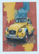 Citroen 2CV car Small (A4)