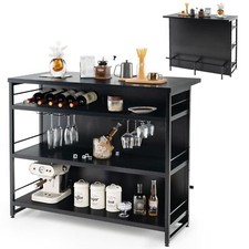 Industrial Wine Bar Cabinet