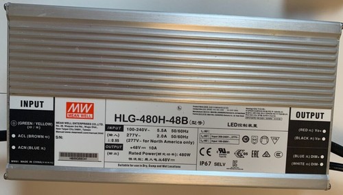 Meanwell hlg 480h - meanwell, hlg-480h-48b