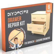 Sagging Drawer Repair Kit x6 Fix Mend Broken Buckled Furniture Extra Strong UK