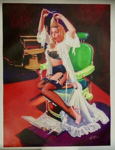 Vintage barber chair shop - vintage,