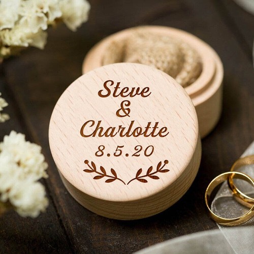 Personalised wedding ring - personalised, box