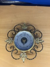Shortland Bowen SB Barometer Leaf And Metal Surround RETRO VINTAGE
