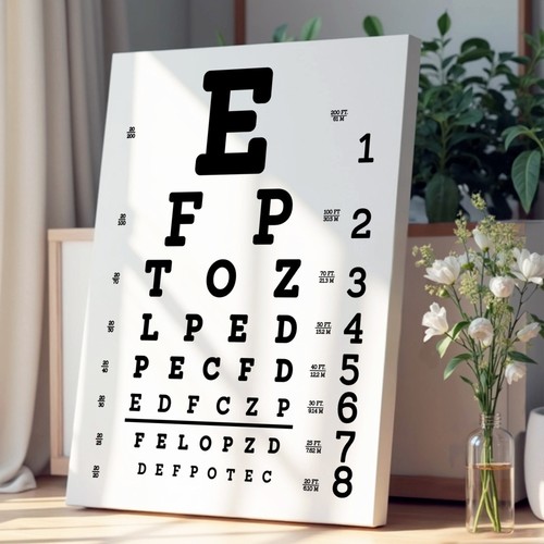 Eye test chart typography - eye,